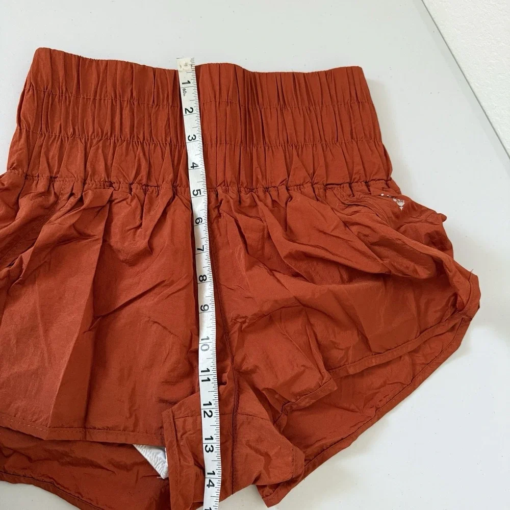Free People Movement The Way Home Short Burnt Orange Rust Womens Small